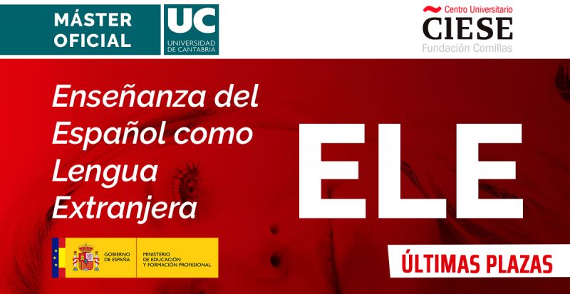 Extraordinario Capilares dedo Máster Universitario en Enseñanza de Español como Lengua Extranjera, ELE.
